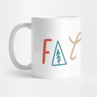 Fa La La Christmas Holiday Typography Mug